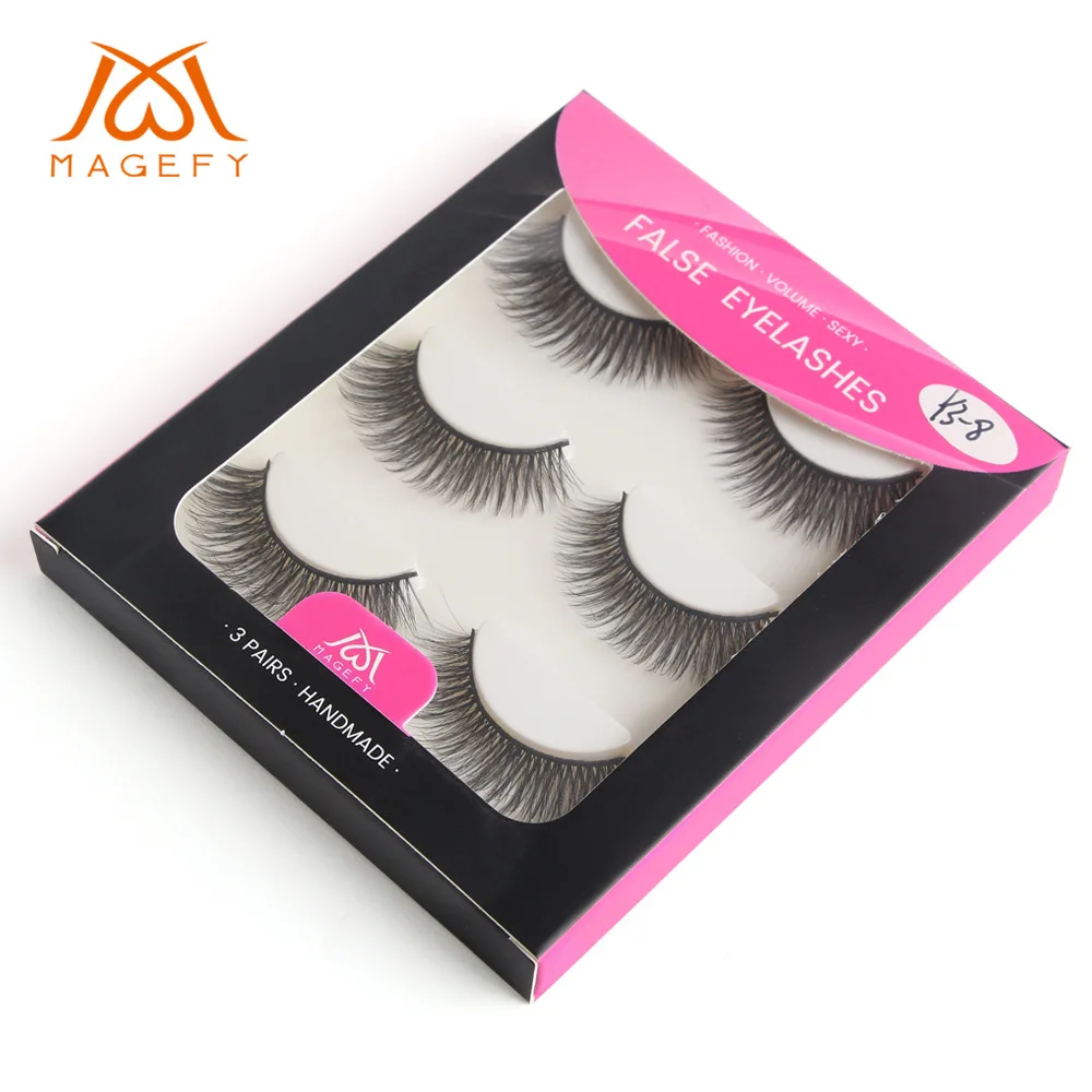 

NEW 3D eyelashes 10 styles Selling 3pair lot Real Siberian 3D Full Strip False Eyelash Long Individual Mink Lashes Extension