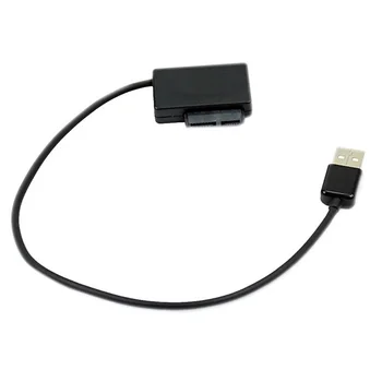 

Computer Accessories Laptops HDD Data Transfer Power Supply SATA To USB2.0 Transmission Black Durable ABS Adapter Cable