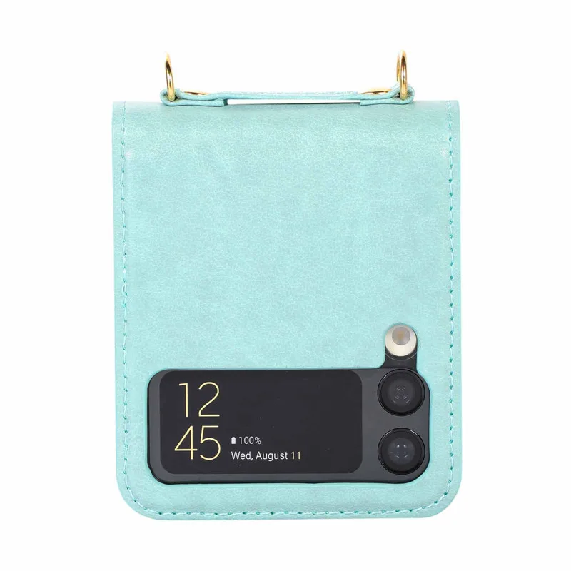 Colourful Card Wallet Crazy Horse Pattern PU Leather Phone Case for Samsung Galaxy Z Flip3 5G Case Galaxy Z Flip 3 Z Flip4 Cover galaxy z flip3 case