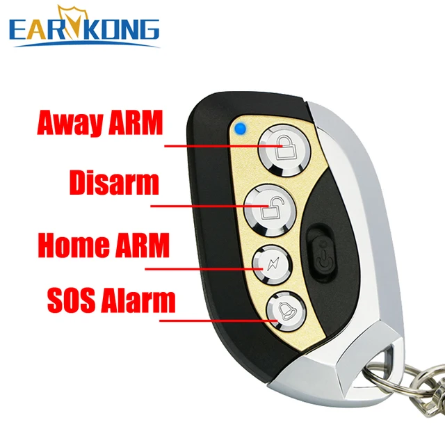 433MHz wireless remote controller metal material with Power Switch Protection new designed  for 433MHz home burglar alarm system 4