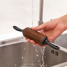 Антипригарная силиконовая и пластиковая скалка для теста, деревянный ролик, кухонный инструмент для теста, ролик для муки, кухонные инструменты для выпечки