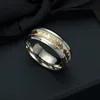 AsJerlya 8mm Ring Titanium Stainless Steel Luminous Bat Ring For Men Women Fluorescent Rings Engagement Couple Wedding Jewelry 4