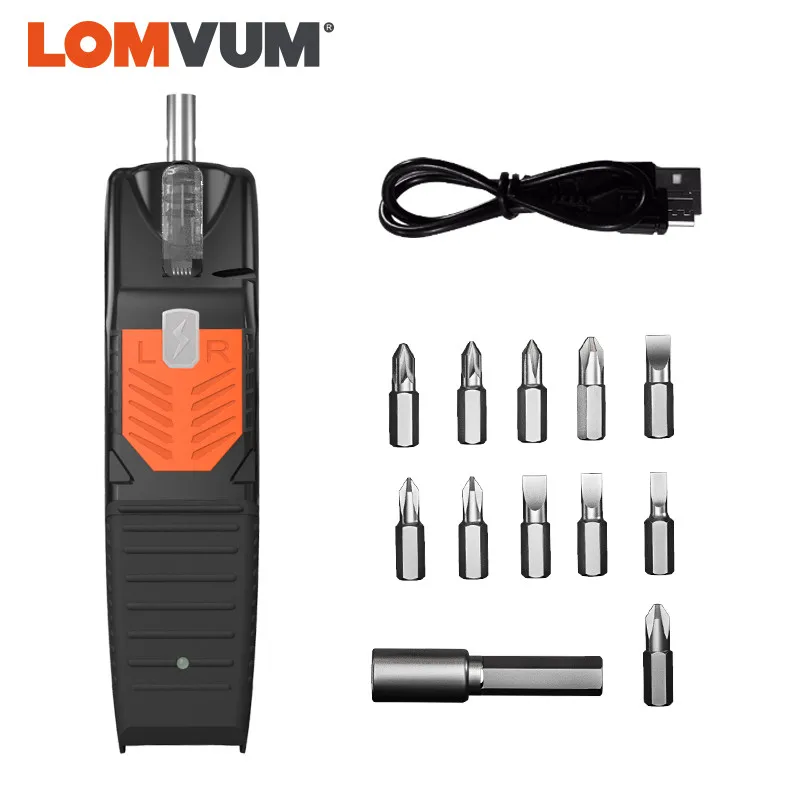 

LOMVUM Mini Electric Screw Driver Hand Drill USB Rechargeable Multi-function Peel Panel Fold Cordless Screw Driver For Household