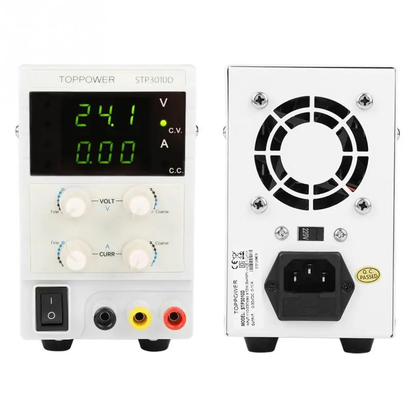 STP3010D 3LED Профессиональный Напряжение регуляторы напряжения Стабилизаторы переменной Регулируемый Цифровой DC Питание для детей, на возраст от 0 до 30V 0-10A регулируемый