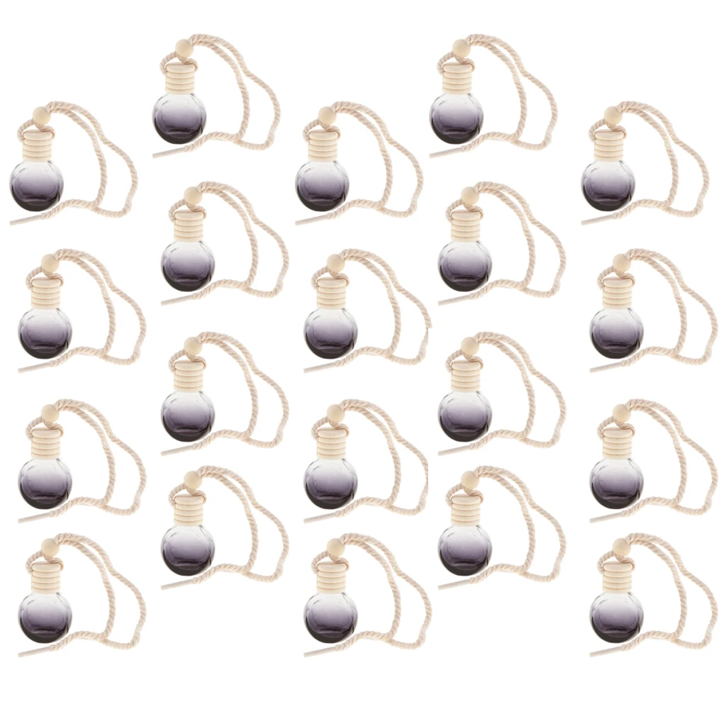 20pcs Car Perfume Bottle Car Hanging Diffuser Bottle, Empty Refillable Bottle Home Car Air Freshener 20pcs Car Perfume Bottle Car Hanging Diffuser Bottle, Empty Refillable Bottle Home Car Air Freshener