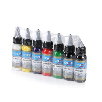 

7 Bottle Body Painting Tattoo Ink Set Permanent Makeup Pigments Pigmentos Pigments for Tattooing Microblading Tattoo Ink