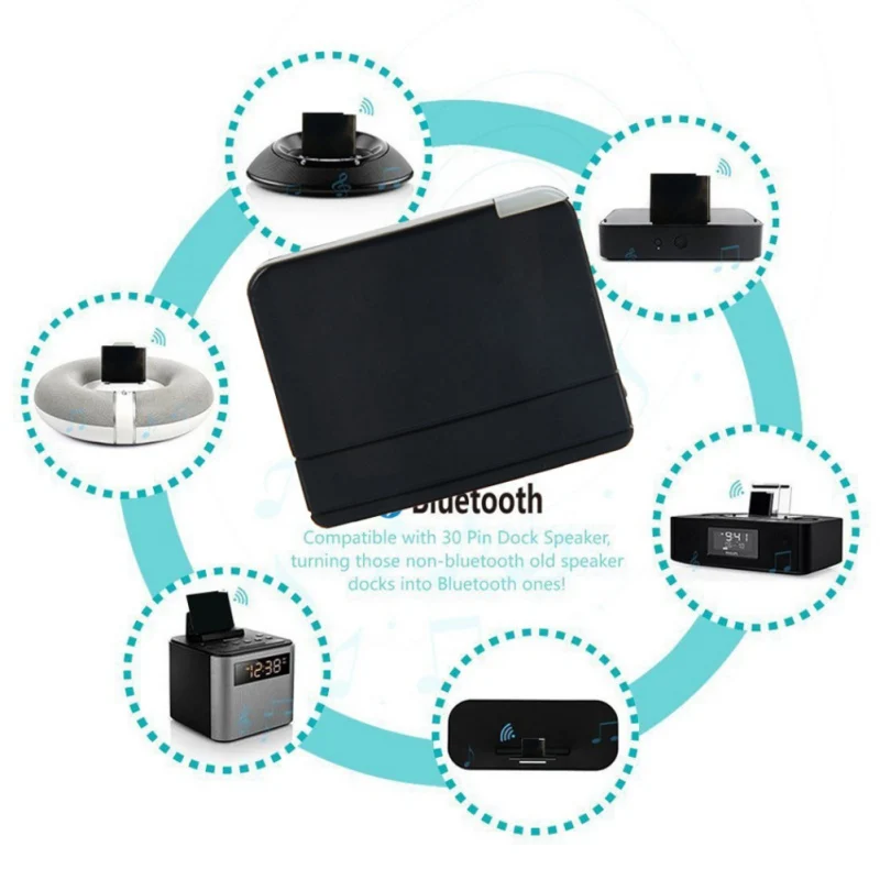 Быстрая IP03 Bluetooth аудио приемник 30 PIN простой в использовании компьютер выделенный Bluetooth адаптер