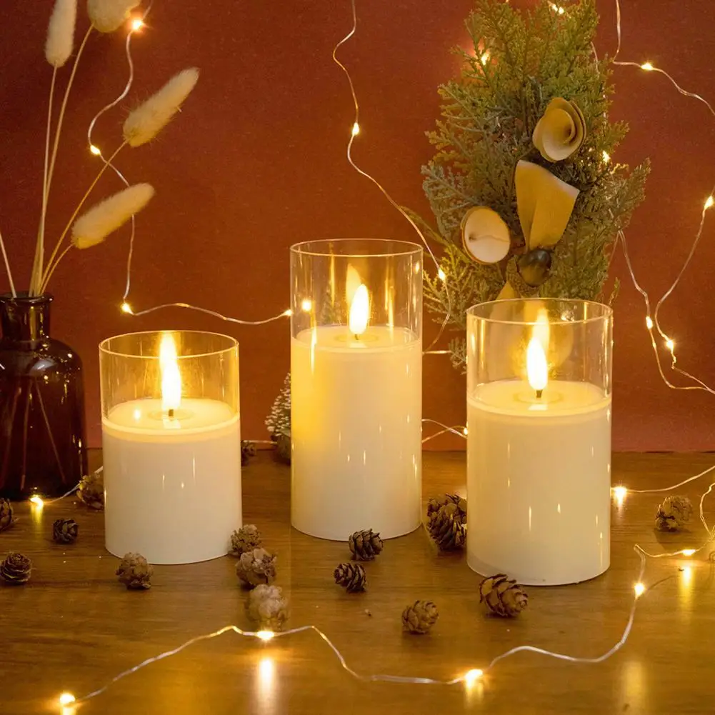 Candle Lamp Battery Powered Light Wedding Party Prop LED Excellent | Дом и сад
