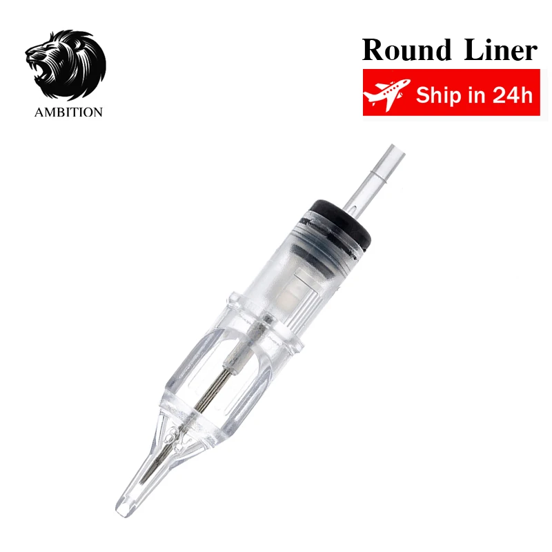 

Ambition Professional Cartridge Tattoo Needles #12 0.35mm Round Liner RC1201RL RC1203RL RC1205RL RC1207RL RC1209RL
