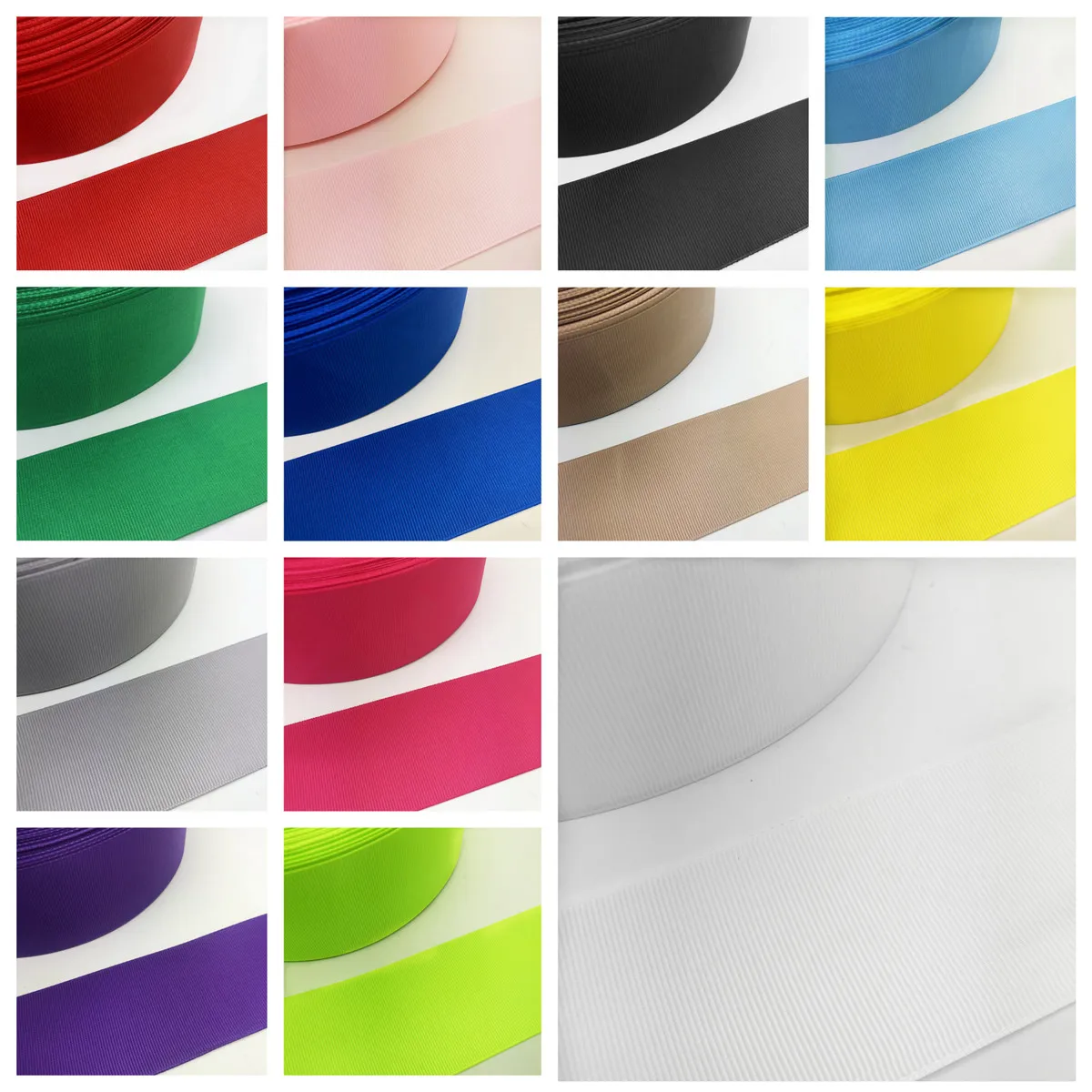 

New 10/15/20/25/40/50MM Width Grosgrain Ribbed Belt Multi-Purposes Wedding Party