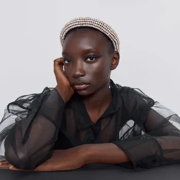 

Full Crystal Bridal Hairbands Rhinestone Padded Wedding Headband Luxury Hair Accessories Party Prom Hair Hoop Crown Headpieces