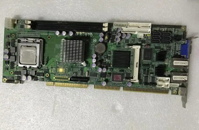 OK оригинальная Встроенная плата IPC FS-97D полноразмерная cpu карта ISA промышленный материнская плата PICMG 1,0 ISA PCI автобус с процессор ОЗУ 2* LAN
