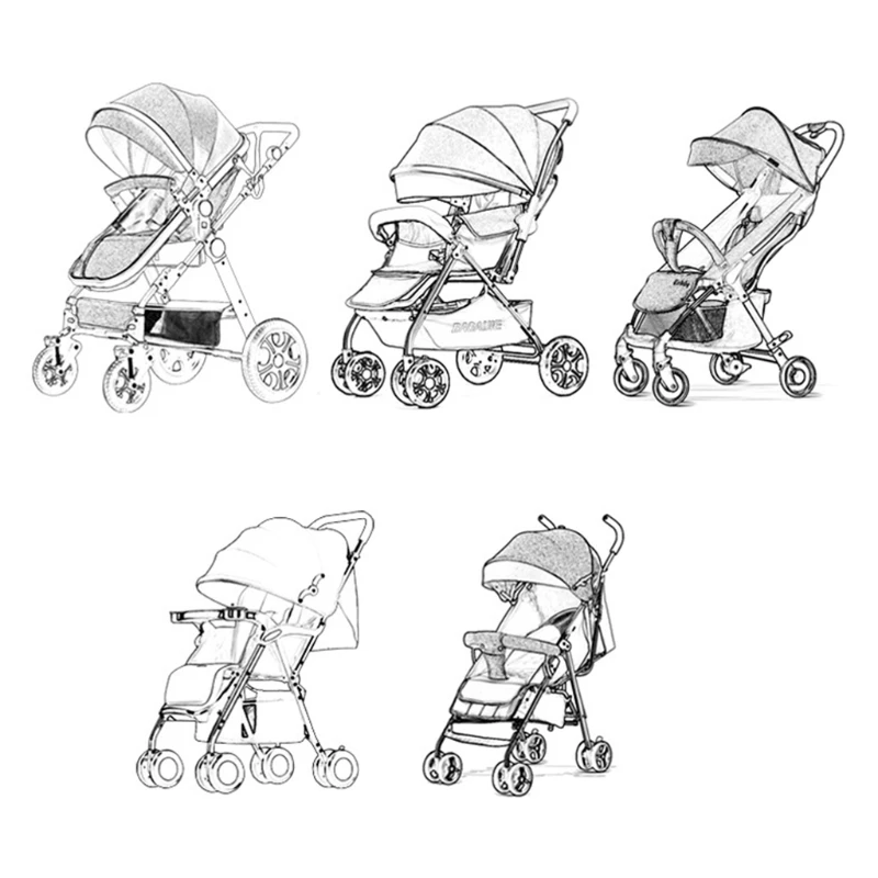 Universal Waterproof Winter Thicken Rain Cover Wind Dust Full Raincoat for Baby Stroller Accessories Cane Pushchairs Suit