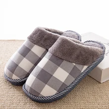 Мужские зимние тапочки; удобные мягкие теплые мужские кроссовки с мехом; домашняя обувь для спальни; нескользящая домашняя обувь; плюшевые домашние тапочки