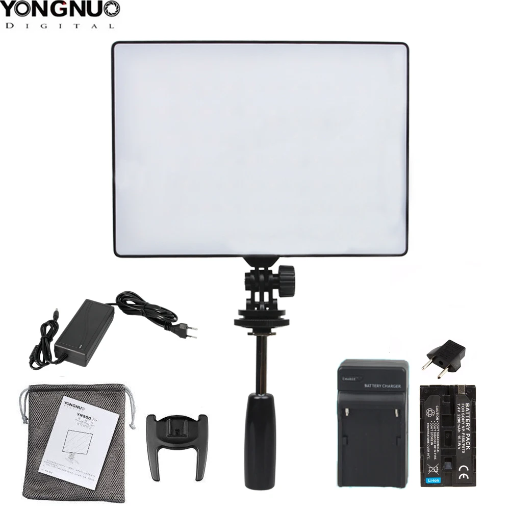 YONGNUO YN300 Air YN 300 Air Pro LED Camera Video Light photography Light for Canon Nikon Pentax Sony Olympus DSLR Camera|Photographic Lighting| - AliExpress