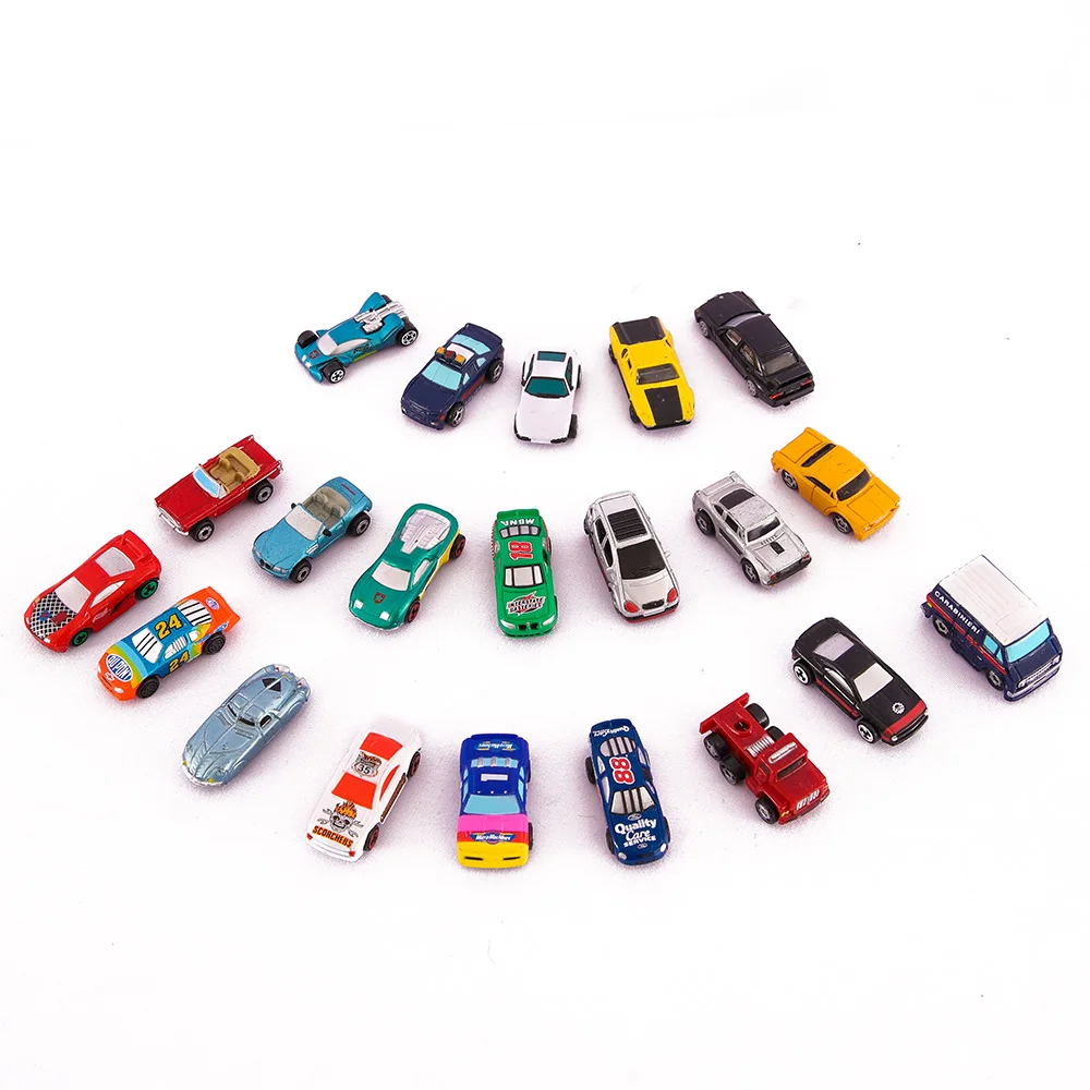 10PCS 1:150 N Scale Painted Car Toys Plastic Vehicle Diecast Miniature Machine Collection - Image 2