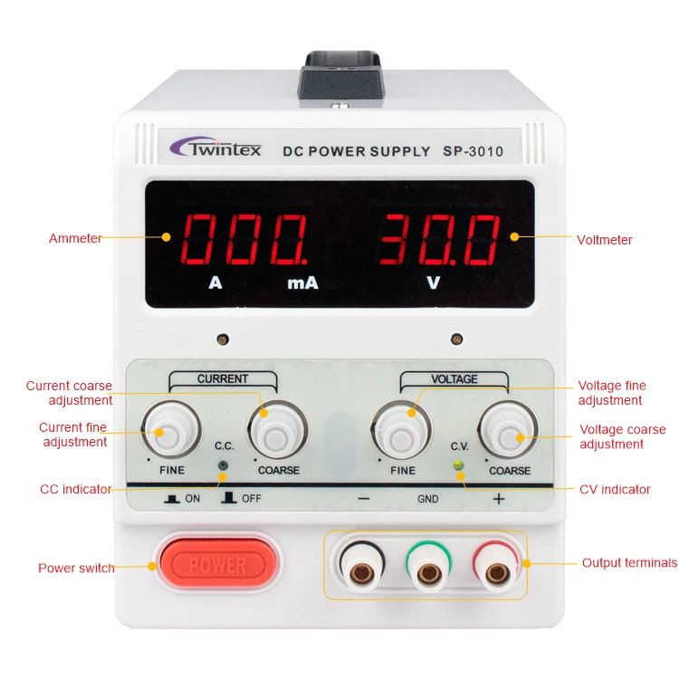 US $330.00 SP1505 CE Certificated 10mV20mArms 3 Digits LED Display Switching Power Supply 30v 10a