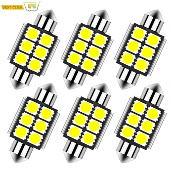 

C5W LED CANBUS C10W led bulb Festoon 36mm 6SMD Car Interior Map Dome Boot Lamp License Plate Reading Door Light White 12V 6418