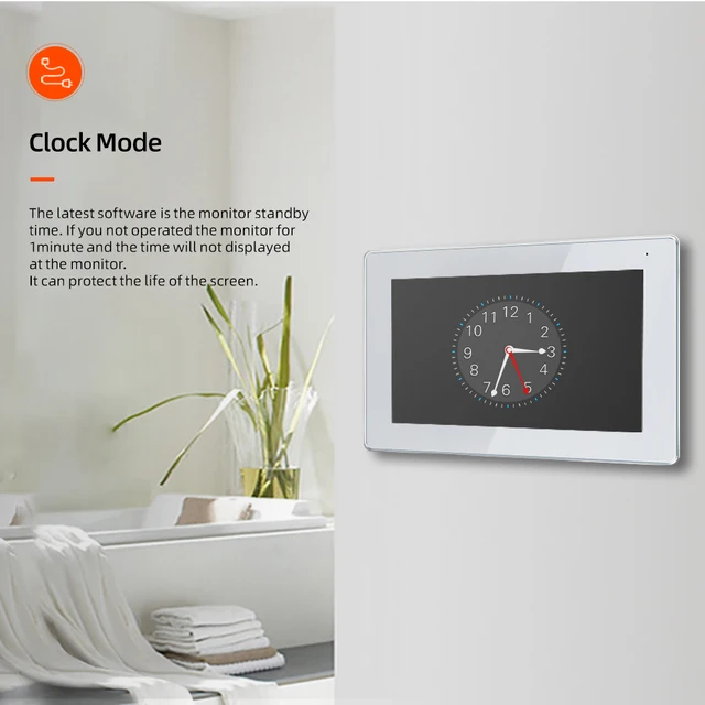 Jeatone 7 Inch  Wifi Video Intercom doorbell tuya cameras for Apartment Monitor Camera Unitd with Fingerprint RFIC Card Unlock 3