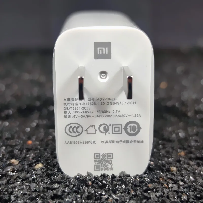 xiaomi Fast charger 27W Original EU QC 4.0 turbo quick charge adapter usb type c cable for mi 9 9t pro k20 pro mi note 10 lite