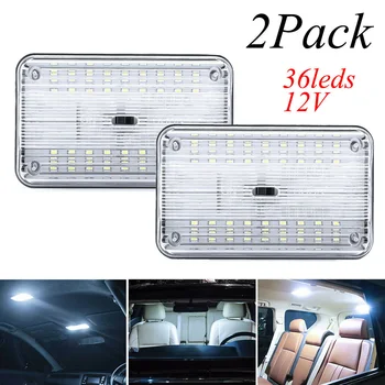 

2pcs Car Roof Light With Mount Screws New 12V 36 LED Car Vehicle Interior Dome Roof Ceiling Reading Trunk Light Lamp
