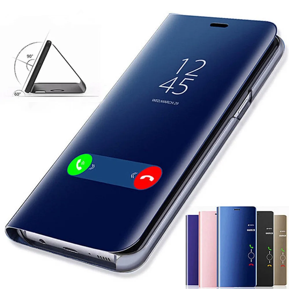 Прозрачный зеркальный чехол для телефона Huawei P20 P30 pro Lite Mate 20 lite Honor 10 Y5 Y6 Y9 Y7 Prime