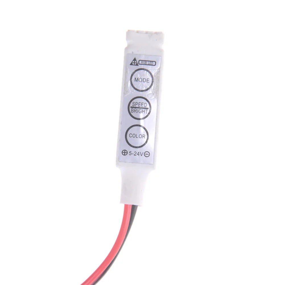 LED Controller Brightness Dimmer For Led 3528 5050 Strip Light 3 Keys RGB Color White 5-24V