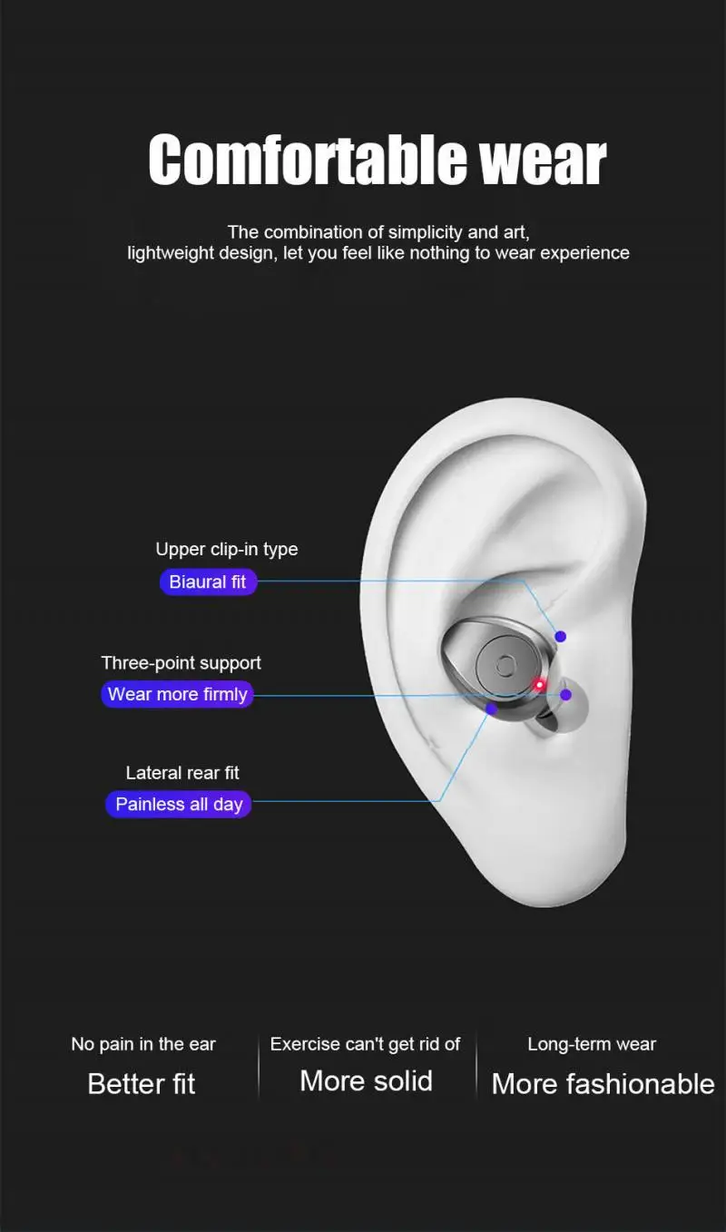Новинка, Bluetooth V5.0, наушники, беспроводной светодиодный дисплей, наушники, стерео, спортивные, беспроводные, супер бас наушники, наушники