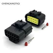 2 conjuntos 12 pinos forma masculino feminino amp denso automotivo impermeável sensor conector engrenagem-shift sensor plug 174661-2 174663-2 368537-1