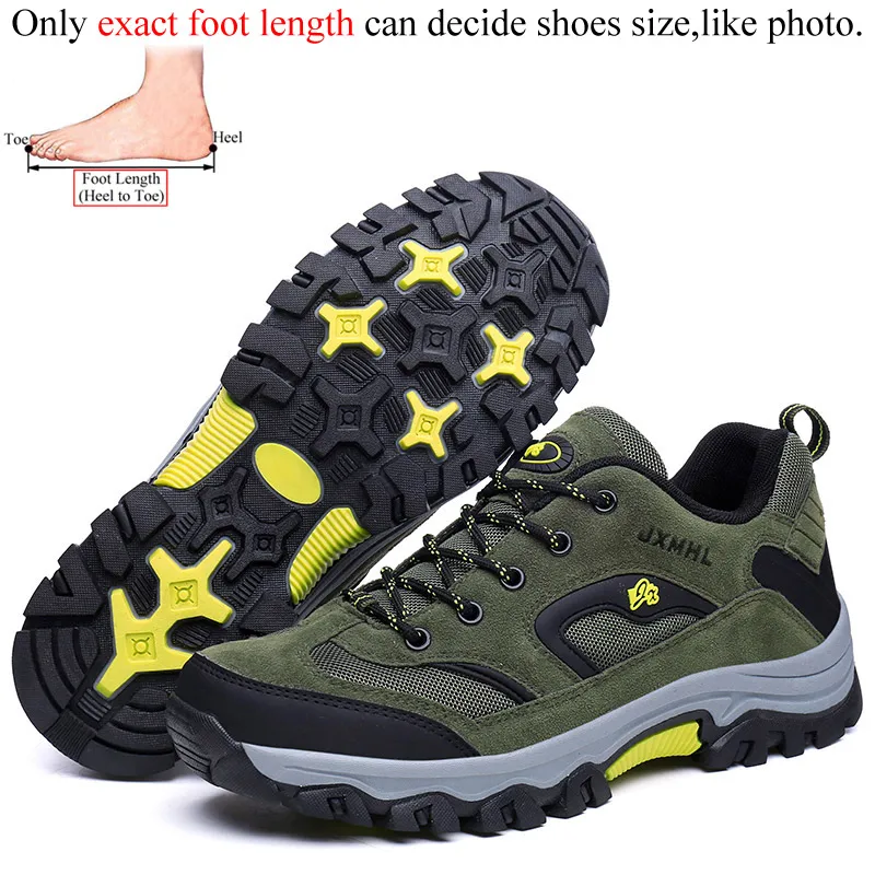 Уличная водонепроницаемая обувь для мужчин, Пешие прогулки, треккинг, zapatillas hombre, скалолазание, скалолазание - Цвет: Army Green 3