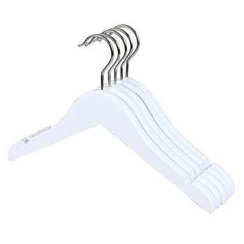 

10pcs/set Kids Durable Closet Wardrobe Bar Space Saving Non-Slip Home Coat Hanger Drying Rack Wooden Clothes Hanging Trouser