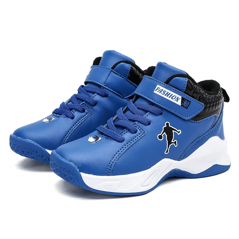 Обувь для детей, спортивная обувь для детей баскетбольные кеды для мальчиков баскетбольные Ретро 1 кроссовки в стиле ретро 11 Спортивная обувь; спортивная обувь - Цвет: Синий