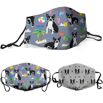 

Funny Face Mask Cute Dog Printing Mascarillas Reutilizables Lavables Adjustable Face Mask Cover Reusable Washable Masken 1pc