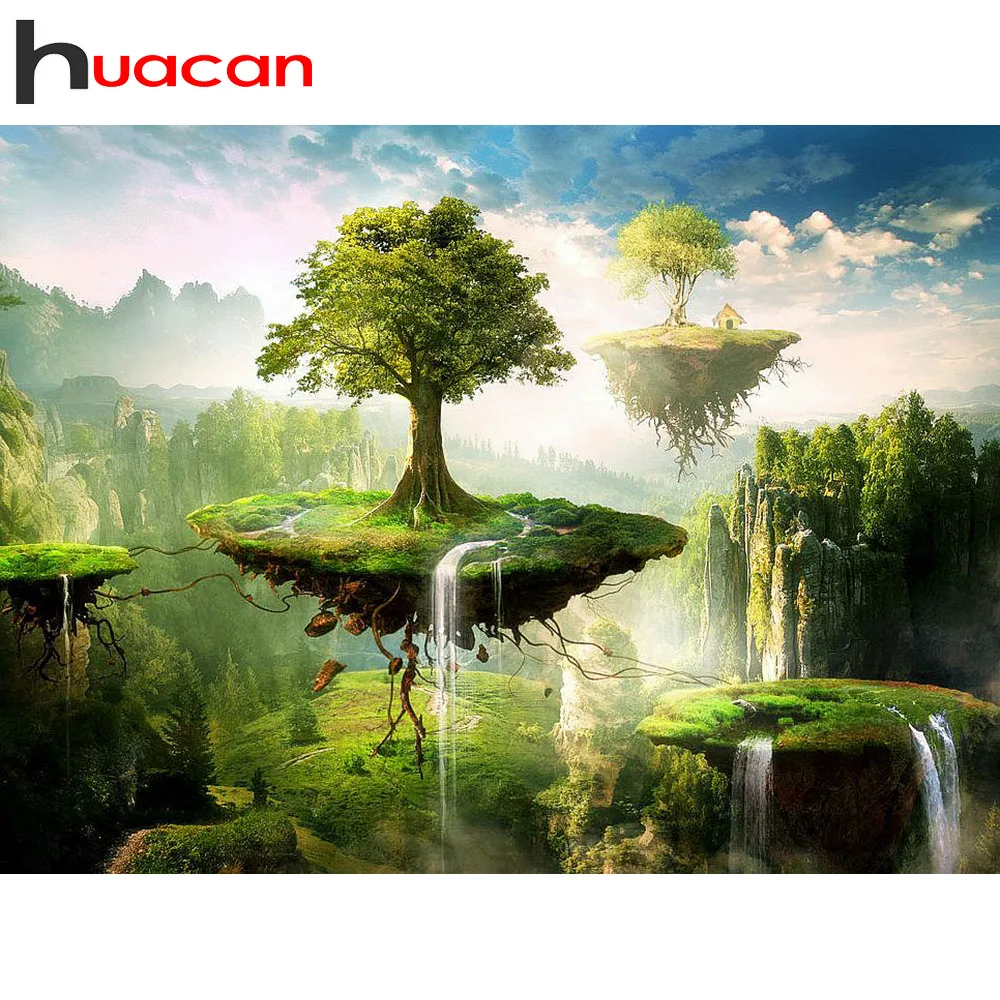 Алмазная 5d живописная картина Huacan полная выкладка аксессуары для алмазной