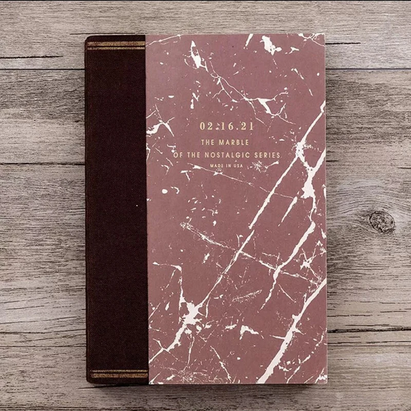 Marble pattern Винтажные Ретро толстые мраморные узоры школьные ученические ремесленные предметы композиции тетради с графом листы канцелярские принадлежности A5 - Цвет: Marble pattern