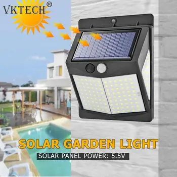 

Three-sided Solar Light 140LED Solar PIR Motion Sensor Wall Lamp Waterproof Yard Light Outdoor Solar Lamp Garden Security Lamp