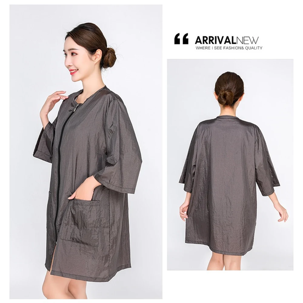 Professional Hairdressing Beauty SPA Gown Zipper Robe Hair Capes Styling Barber Salon Hairdresser Wraps 1pcs