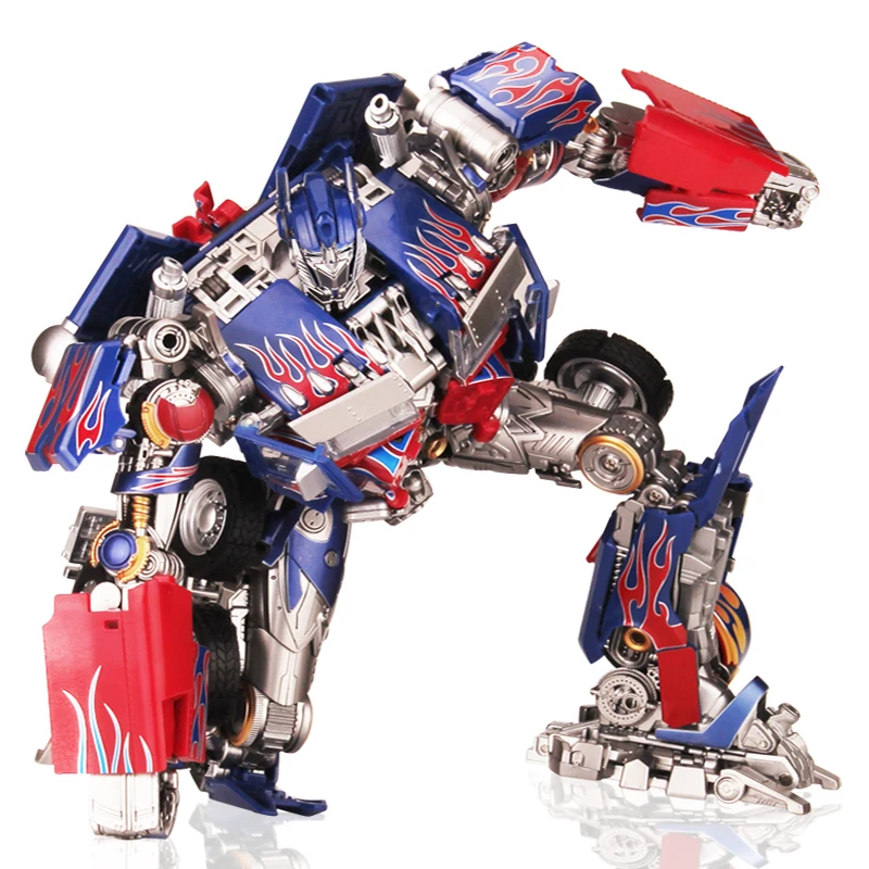 

Transformed Toy Autobot Diamond Optimus Prime LS-03 Black Mamba Robot Model Boy Autobot Children Gift