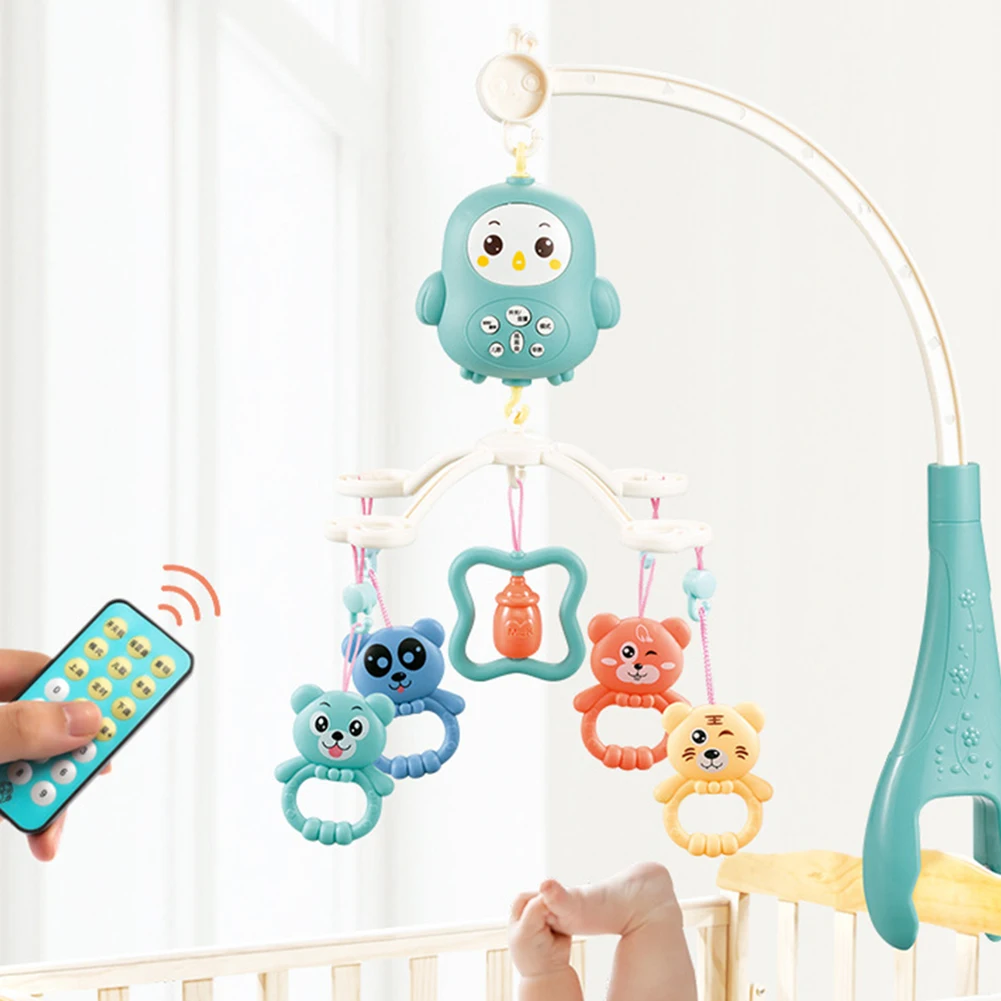 

Baby Music Bed Bell Toy Multi-function Remote Control Musical Baby Rattles Kids Newborn Mobile Rattles Toddler Rattles Handmade
