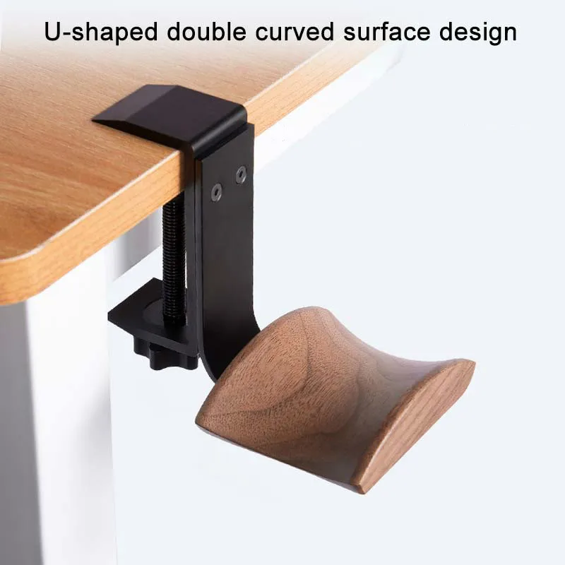 Headphone Holder Rack Headphone Stand Wood Desk Headset Display Hanger Aluminum Alloy Easy Install High Quality Fashion 1pc