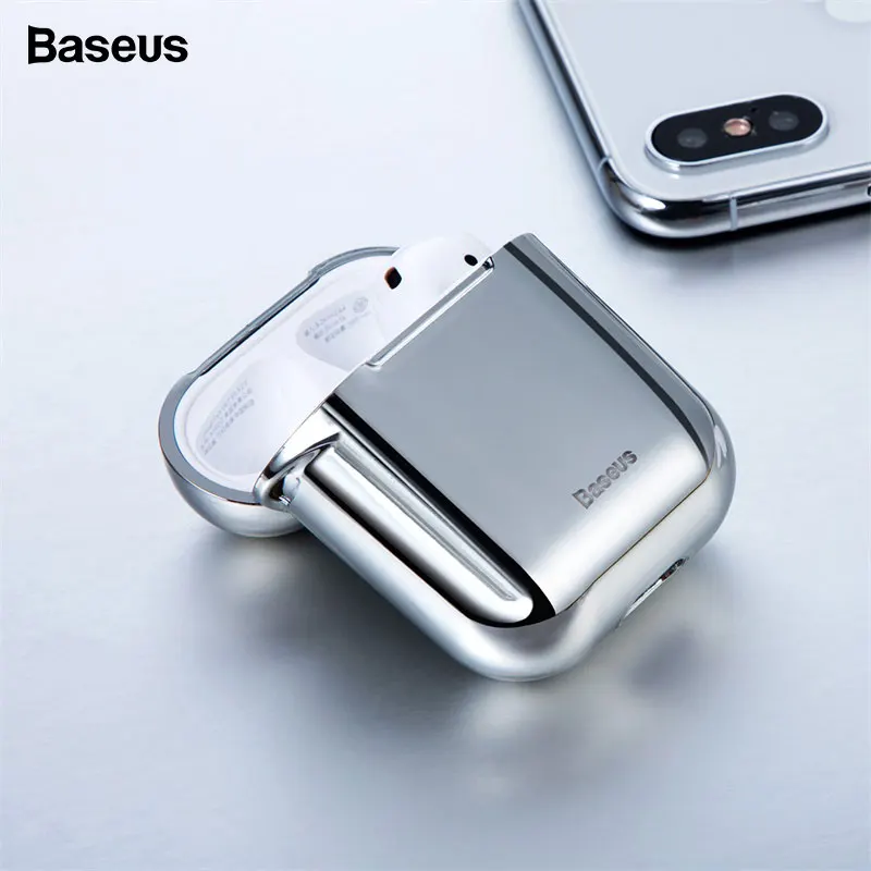 Baseus чехол для наушников Apple AirPods 2/1 силиконовый чехол беспроводной Bluetooth наушники Air Pods Чехол защитный для AirPod чехол