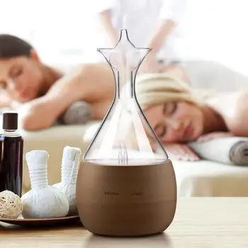 

Aromatherapy Diffusers Waterless Pure Essential Oil Diffuser Nebulizer Oil Wood Glass Air Aroma Diffusers for Yoga Home Office