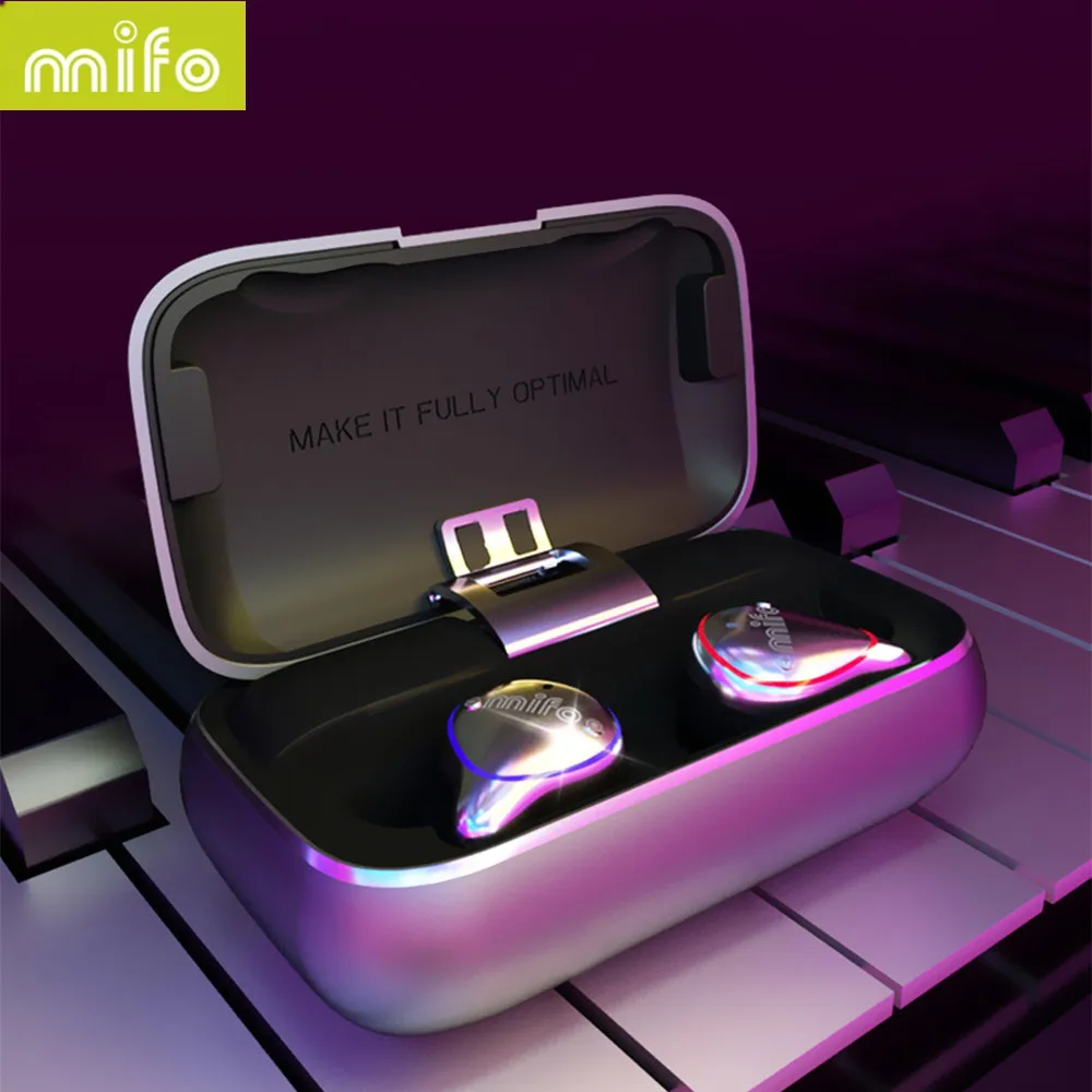Наушники MIFO O5 In Ear HIFI настоящие Беспроводные Bluetooth 5 0 гарнитура бинауральные мини