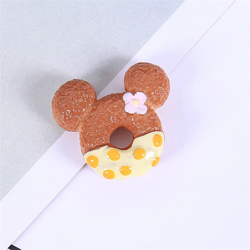 4 вида креативных игрушек для детей моделирование микки крем пончики клейкие аксессуары из смолы глина Подвески унисекс - Цвет: 1