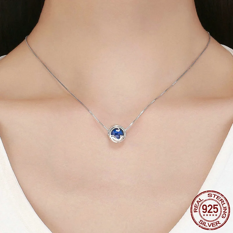 Starland, серебро, 925 пробы, играющий котенок, кот, голубой фианит, очаровательные бусины, подходят для браслетов и браслетов, сделай сам, изготовление ювелирных изделий