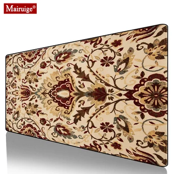 

Persian Rug Flower Mouse Pad XL Gamer Desk Mat Large Keyboard Pad Moroccan Carpet Computer PC Padmouse Gaming MousePad 900x400mm