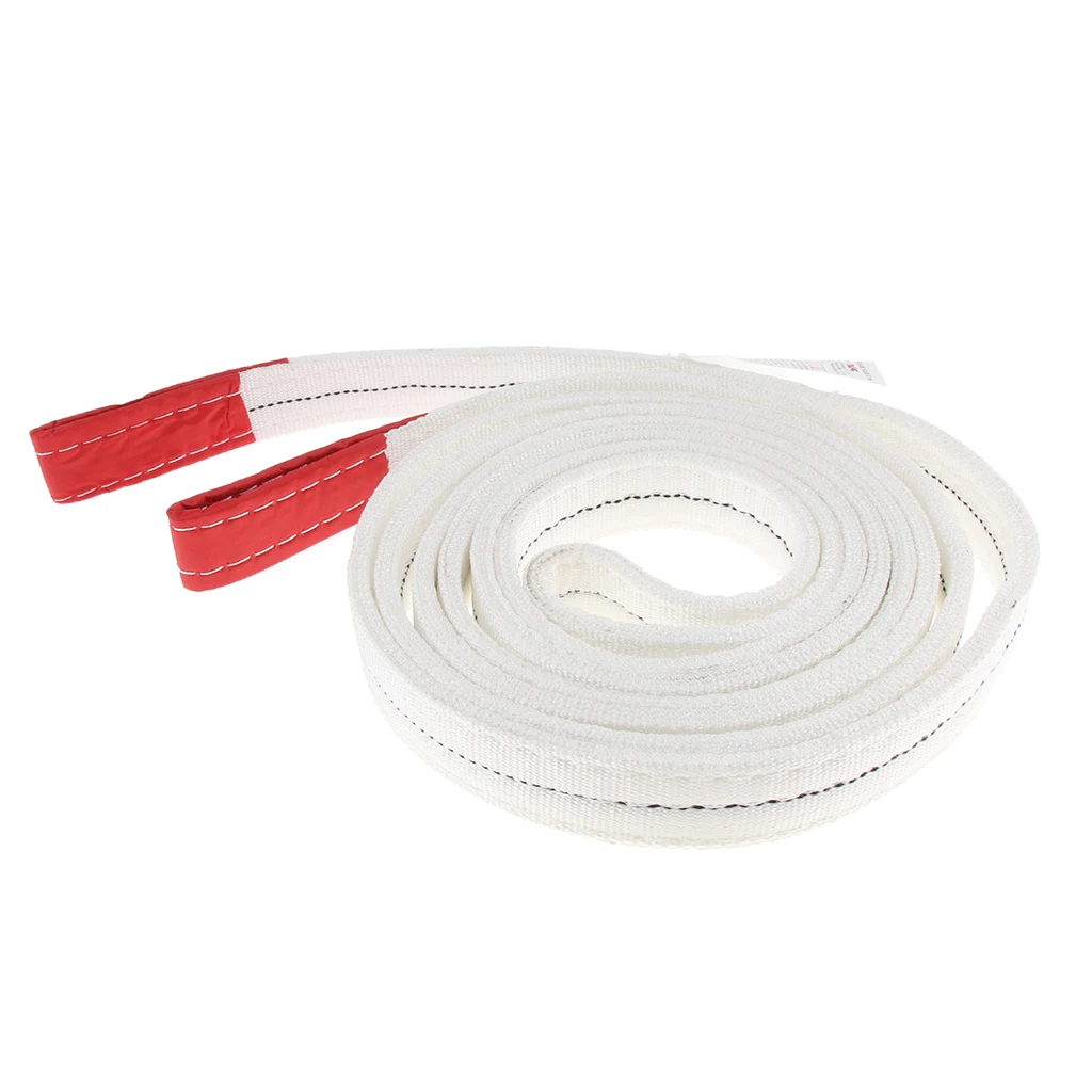 4m Car Tow Cable Towing Pull Strap Rope with Hooks 1 Ton Load