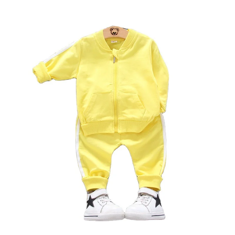 

Spring Autumn Baby Girls Boys Clothes Cotton Warm Jacket+Pants 2pcs/sets Baby Boys Sports Clothing Sets Infant suit Clothes