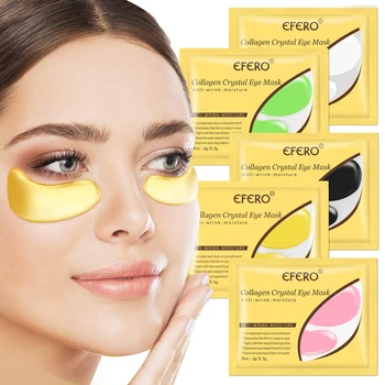 

Collagen Eye Mask Crystal Eyelid Patch Eyes Mask Gel Remove Black Anti-wrinkle Anti-Aging Eye Patche Face Care TSLM2