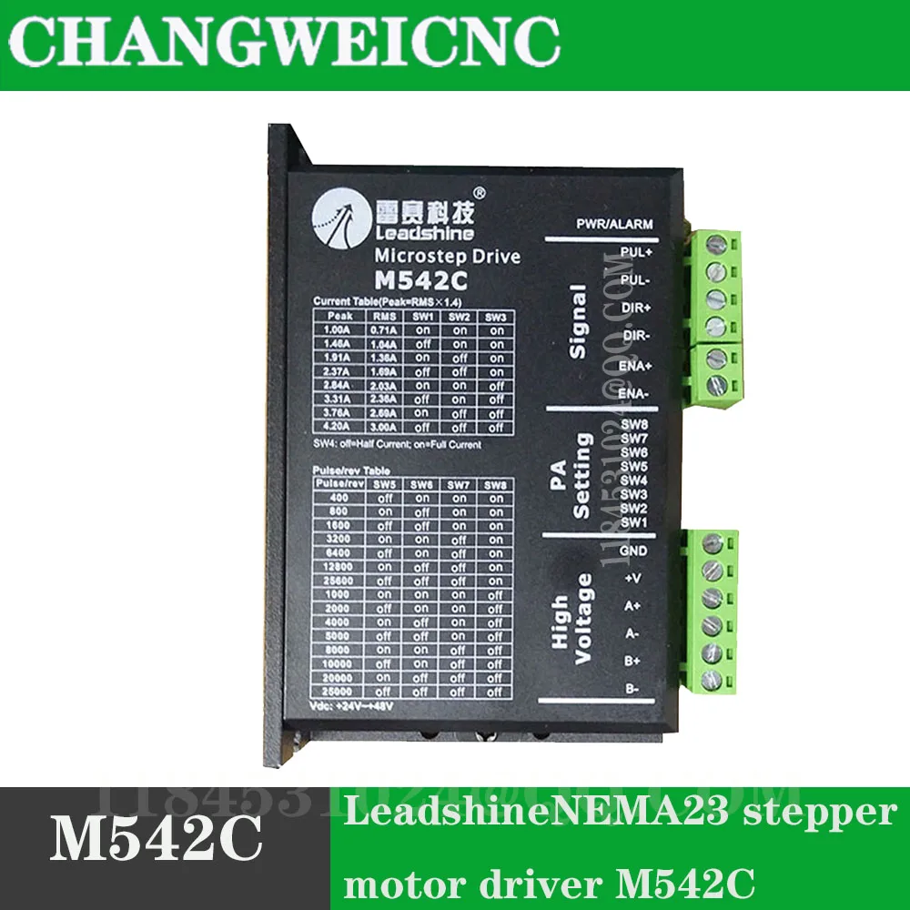 Leadshine M542C 스테퍼 모터 드라이버, 조각기 하이브리드 서보 모터 드라이버 및 CNC 기계 서보 모터 드라이버